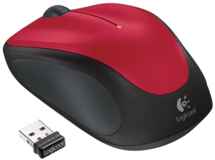 Logitech M235 Wireless - Optisch - Rood